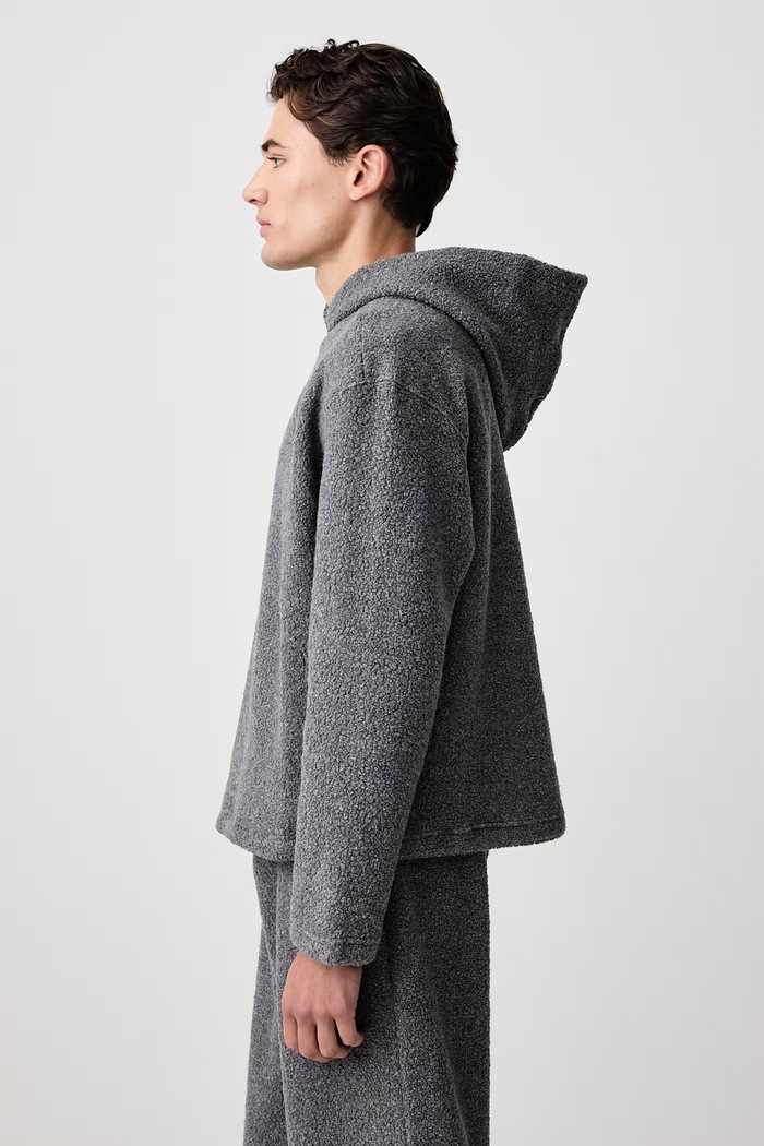 Bluza polarowa męska z wełną Sunflower 2074 szary