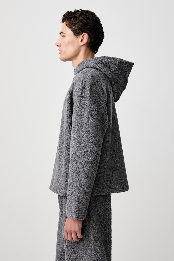 Bluza polarowa męska z wełną Sunflower 2074 szary