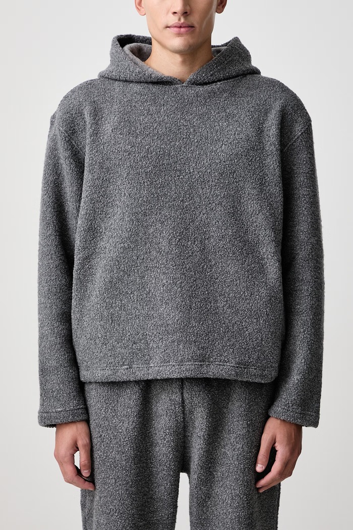 Bluza polarowa męska z wełną Sunflower szary 2074