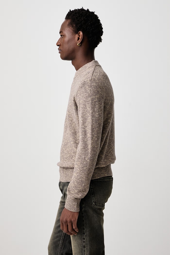Sweter męski z wełną merino Moon Speckled Sunflower 3090 beżowy