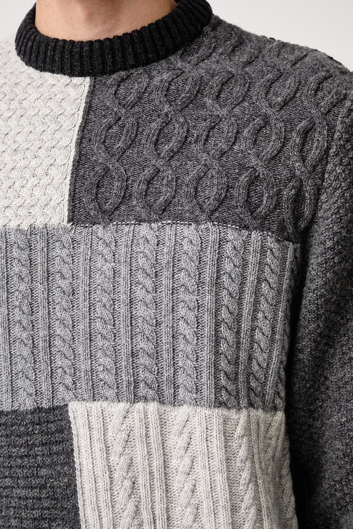 Barbour Sweter z wełną męski MKN1763GY79