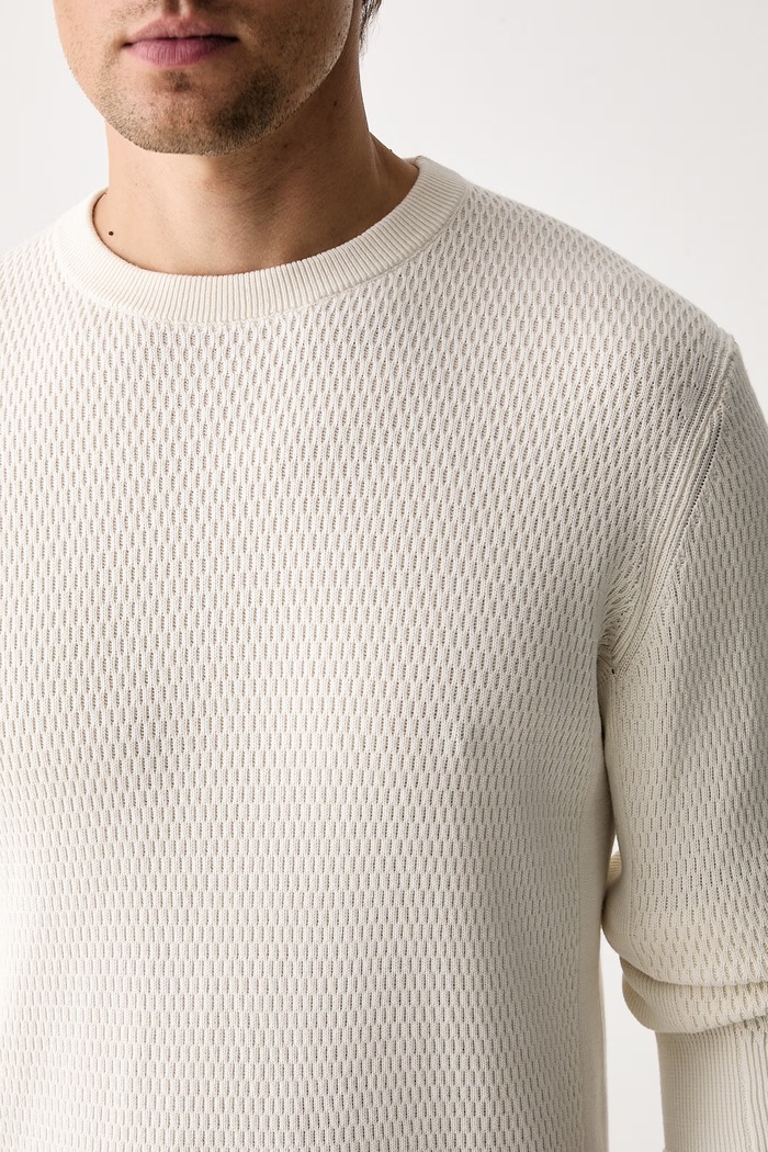 Sweter męski bawełniany Danton rag & bone RH8026F6MCC beżowy