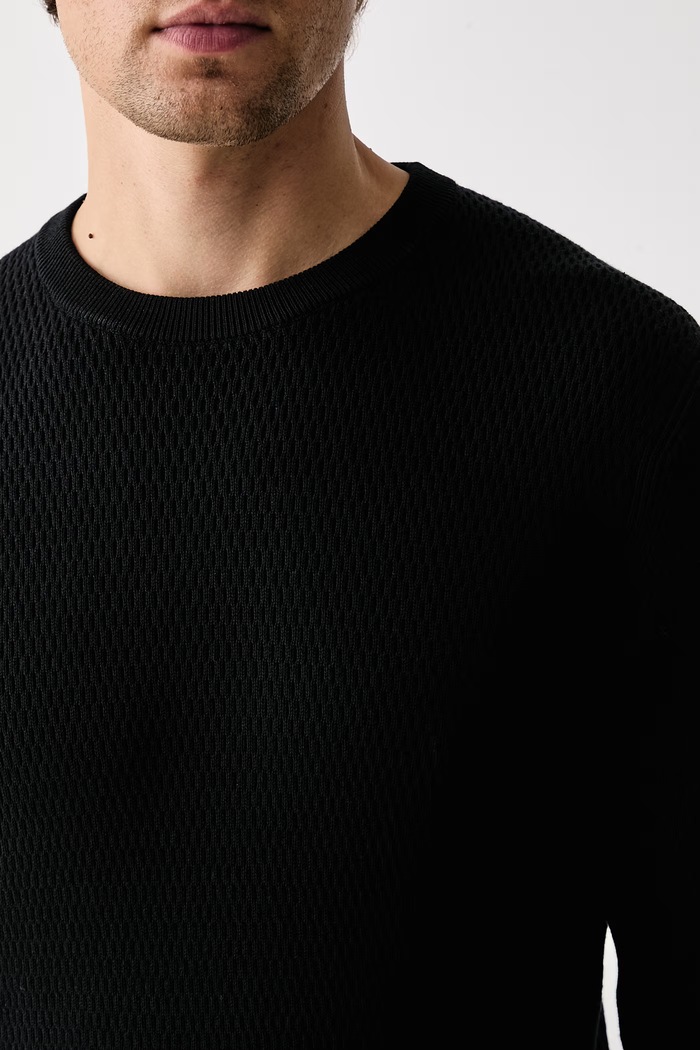 Sweter męski bawełniany Danton rag & bone RH8026F6MCC czarny