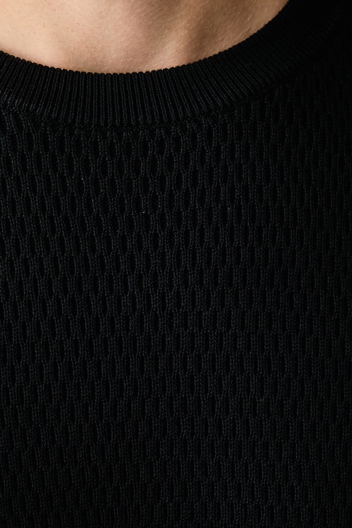 Sweter męski bawełniany Danton rag & bone czarny RH8026F6MCC