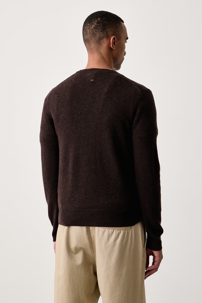 Odzież rag & bone Sweter męski kaszmirowy Vernon RH2F26F6MCA brązowy