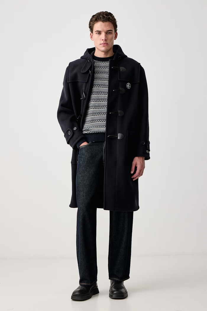 Guess Sweter męski z dodatkiem wełny Niklas M6BR21.Z1371 granatowy AW26