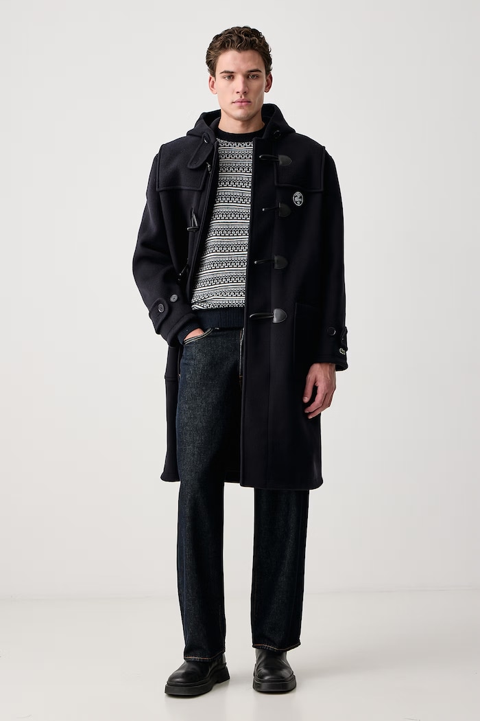 Guess Sweter męski z dodatkiem wełny Niklas M6BR21.Z1371 granatowy AW26