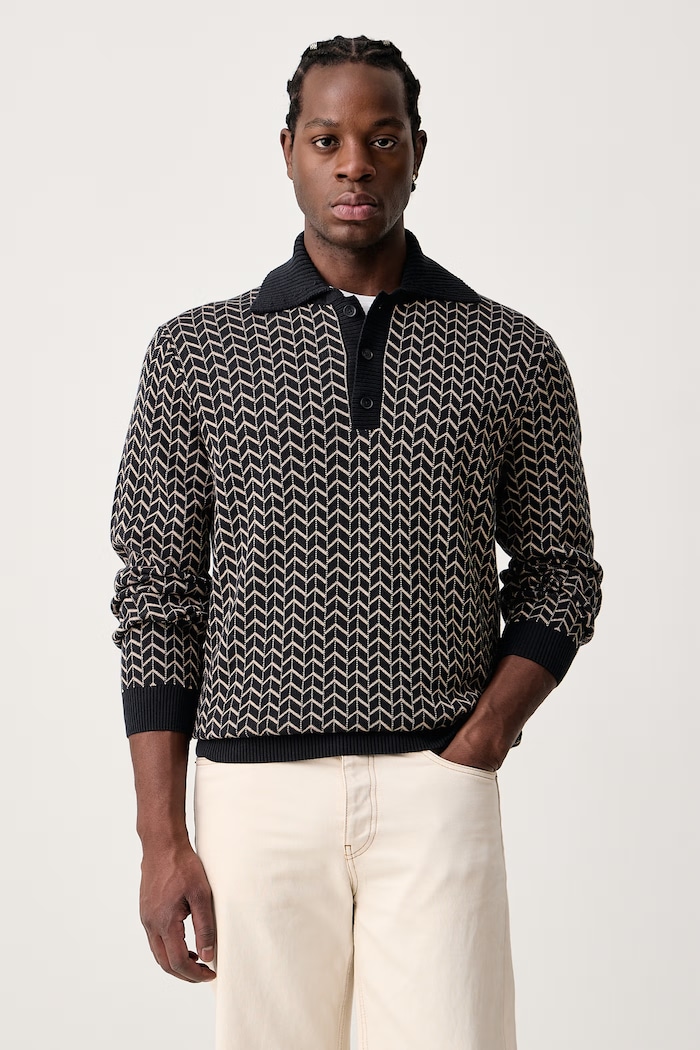 Baldessarini Sweter męski z bawełną granatowy B4.50058.5345