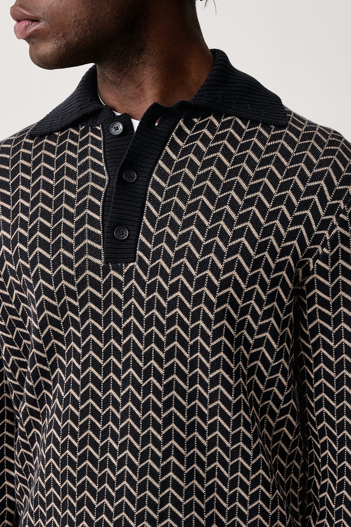 Sweter męski z bawełną Baldessarini B4.50058.5345 granatowy