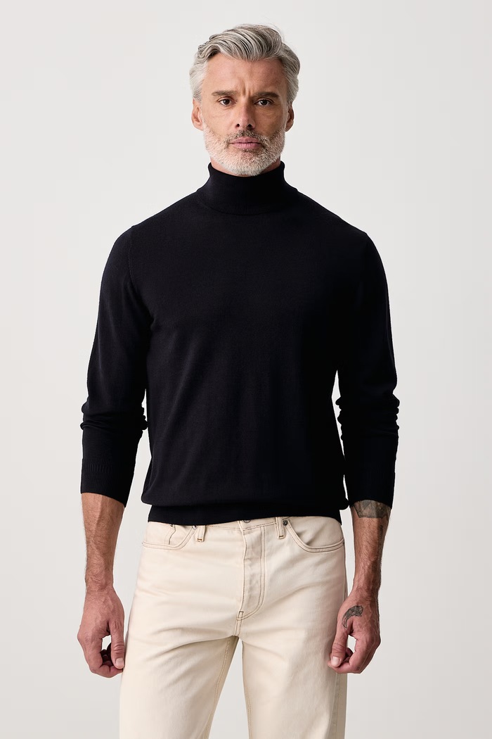 Baldessarini Sweter męski wełniany granatowy B4.30123.5063