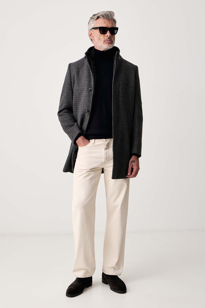 Baldessarini Sweter męski wełniany B4.30123.5063 granatowy AW26