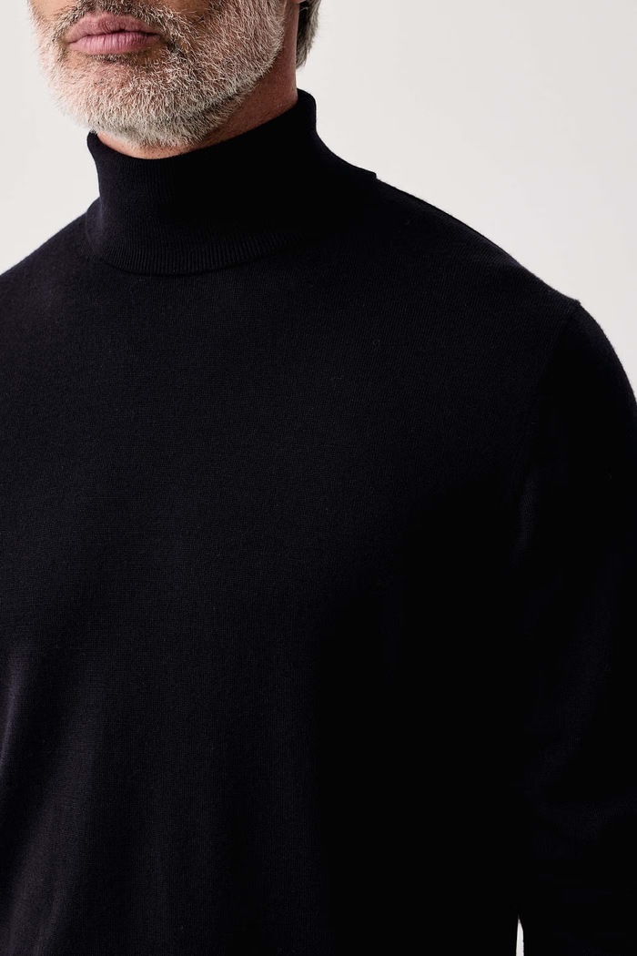 Sweter męski wełniany Baldessarini B4.30123.5063 granatowy