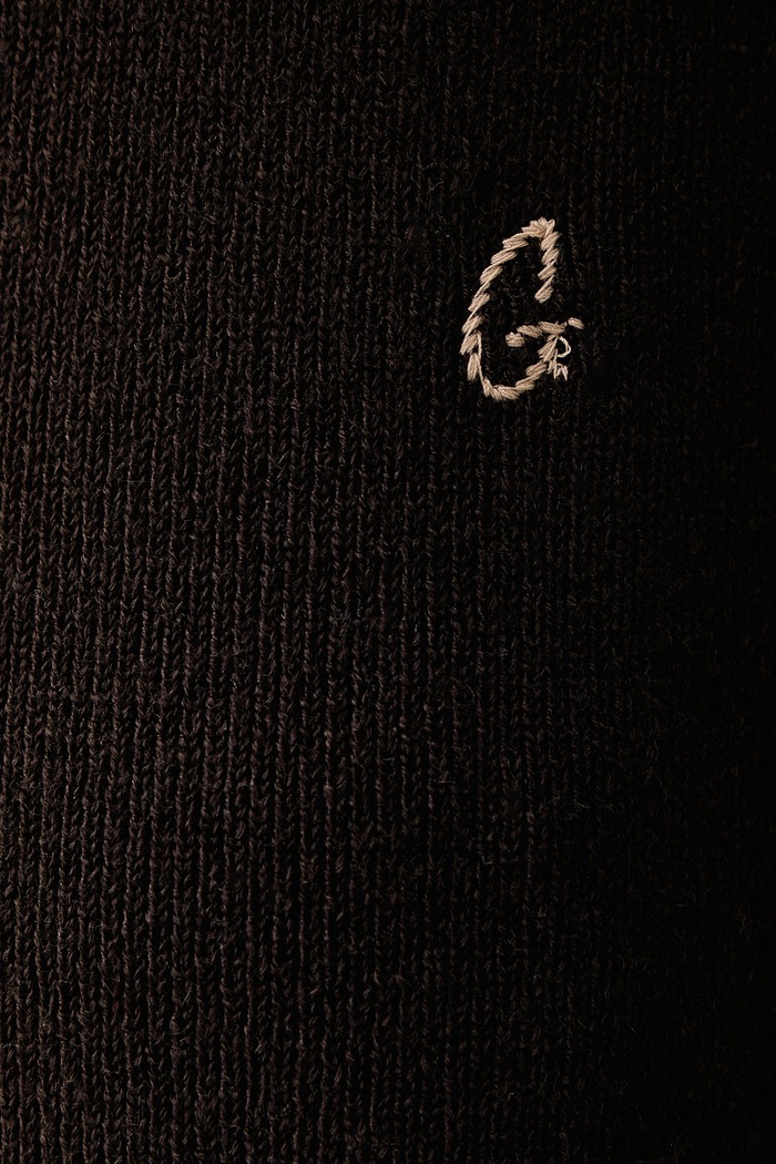Sweter męski wełniany Kyle Mos Mosh brązowy 511340