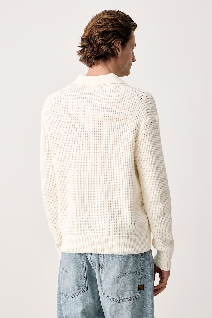 Odzież Guess Jeans Sweter męski bawełniany M6BR54.Z1720 beżowy