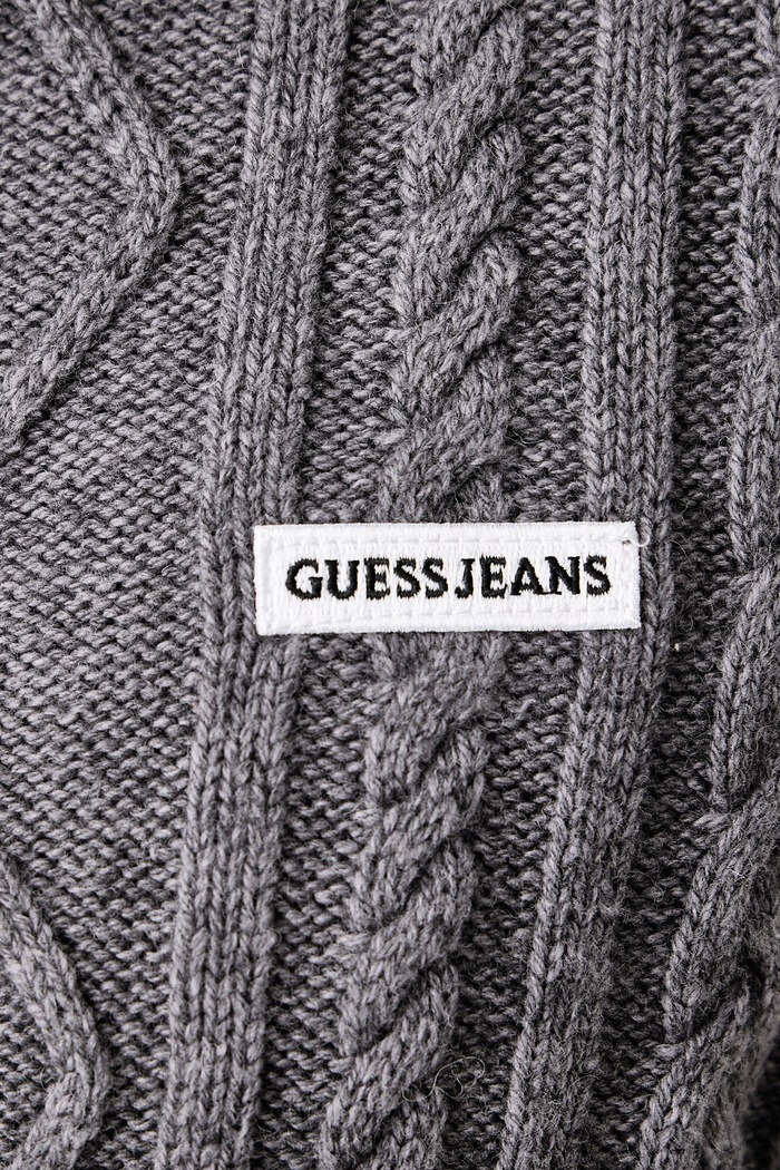 Kardigan męski z wełną Guess Jeans szary M6BR09.Z1232