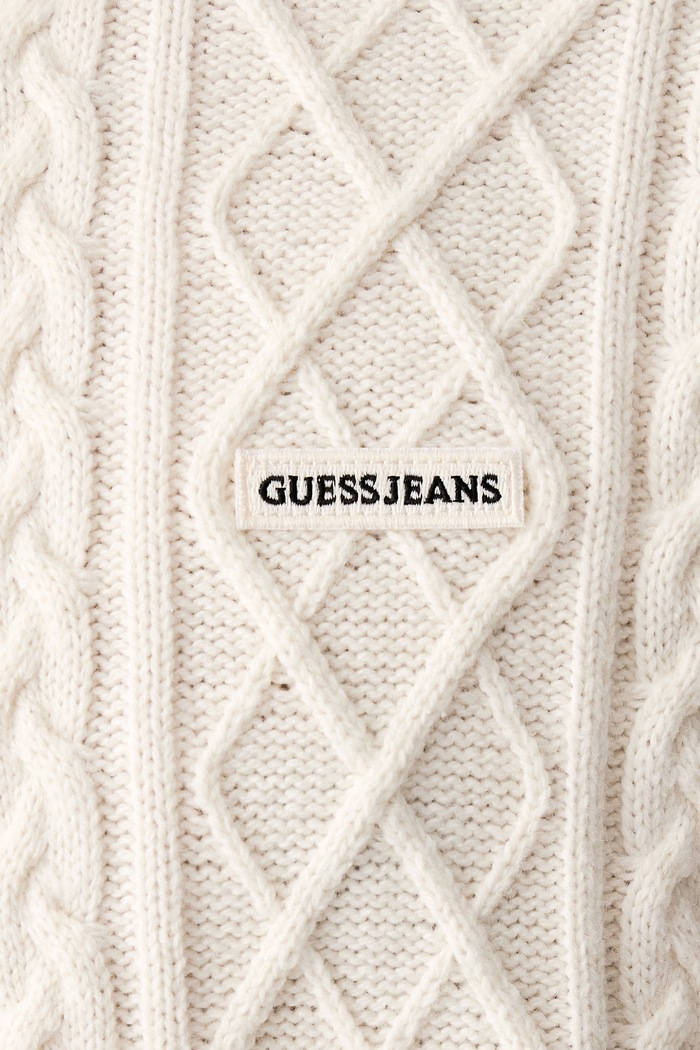 Pulover moški z volno Guess Jeans bež M6BR01.Z1224