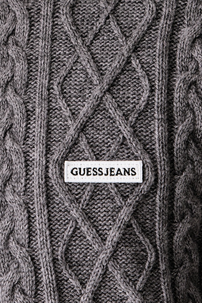 Pulover moški z volno Guess Jeans siva M6BR01.Z1224