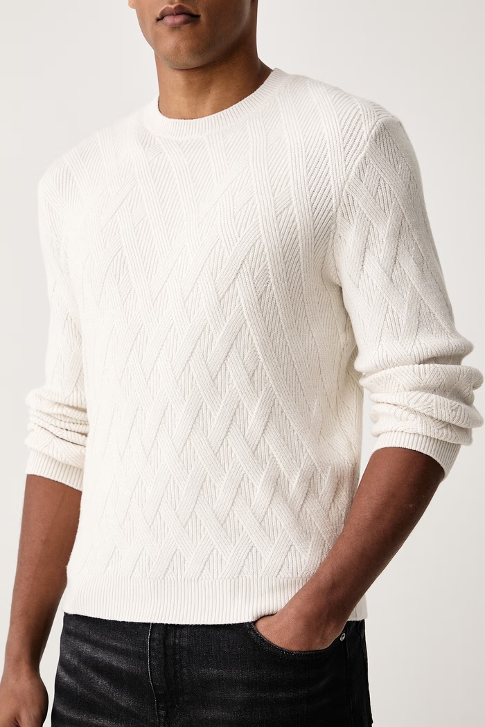 Pulover za muškarce s viskozom LIAM Guess M6BR49.Z1667 bež