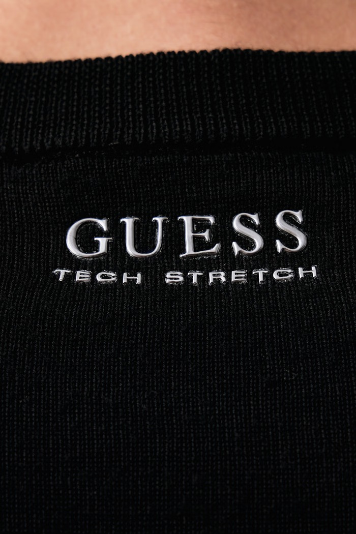 Sweter męski wełniany NEVEN Guess czarny M6BR40.Z1586