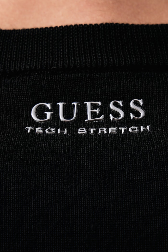 Sweter męski wełniany NEVEN Guess czarny M6BR40.Z1586