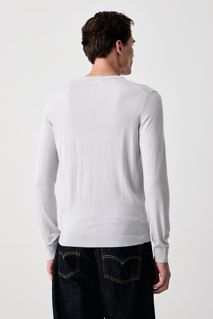 Odzież Guess Sweter męski z dodatkiem wełny NARCISO M6BR32.Z1411 szary