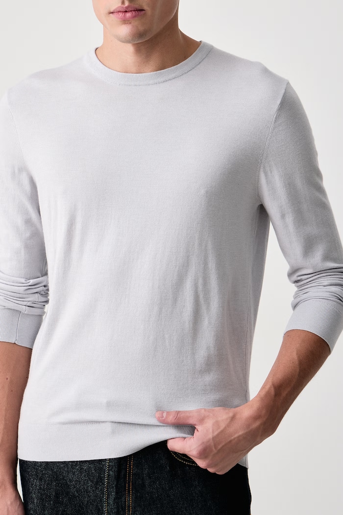 Sweter męski z dodatkiem wełny NARCISO Guess M6BR32.Z1411 szary