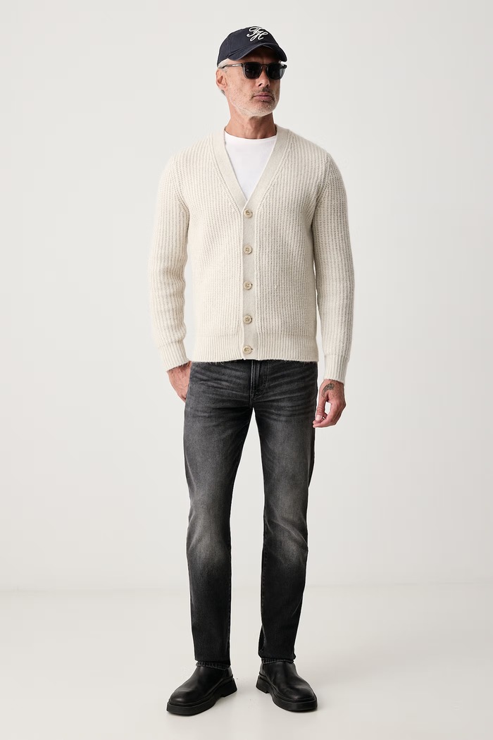 Guess Kardigan męski NICHOLAS M6BR29.Z1379 beżowy AW26