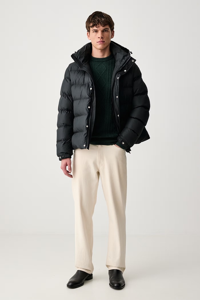 Guess Sweter męski z dodatkiem wełny NEMO M6BR28.Z1549 zielony AW26