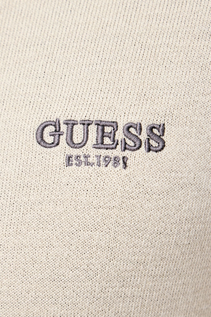 Sweter męski z dodatkiem wełny NAITO Guess beżowy M6BR13.Z1361