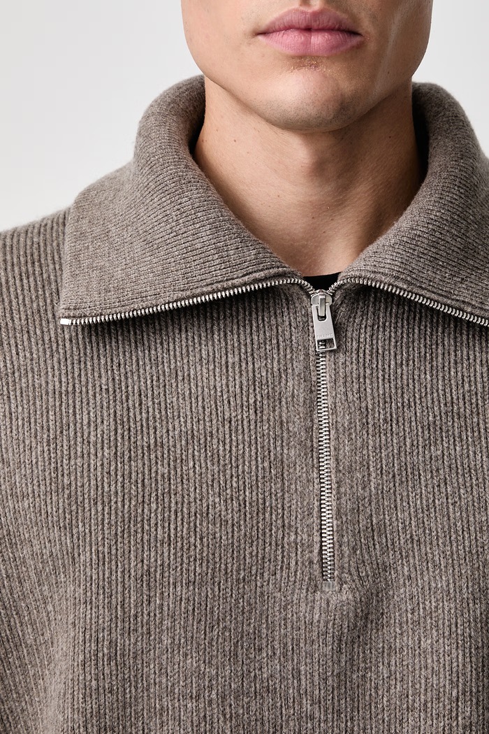 Frame RETRO POLO SWEATER półgolf wełniany męski MF26KSW011
