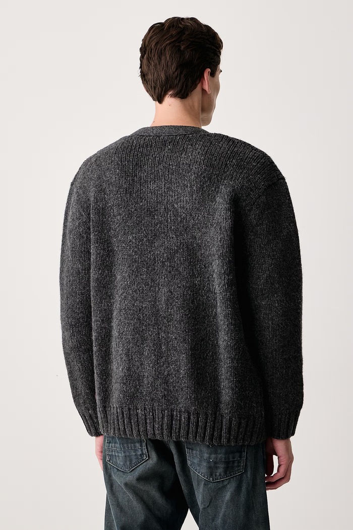 Oblačila Levi's Kardigan moški z dodatkom volne MAMMOTH 007T5 siva
