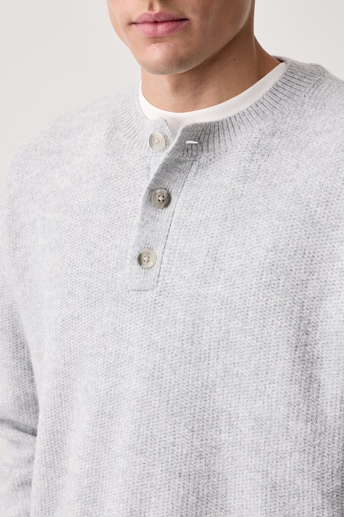 Pulover moški z dodatkom volne WOODACRE HENLEY Levi's 007T3 siva