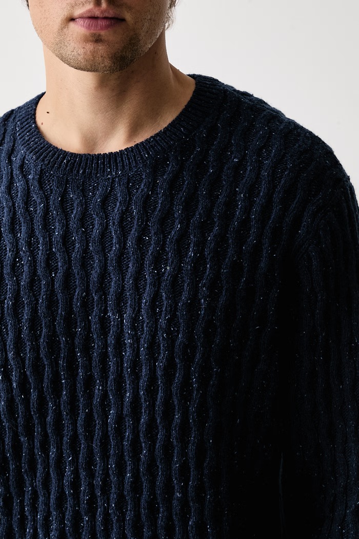 Maglione da uomo con lana PRESIDIO Levi's 003B6 blu navy