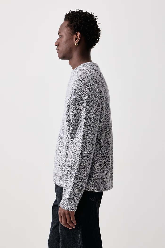 Sweter z wełną męski Maison Kitsuné MRMKJ19KT1218 szary
