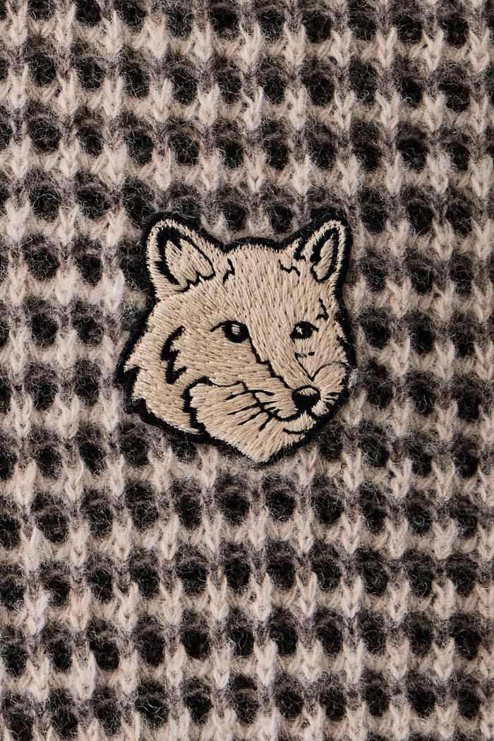 Maison Kitsuné Fox Head sweter wełniany męski MRMKJ16KT1228