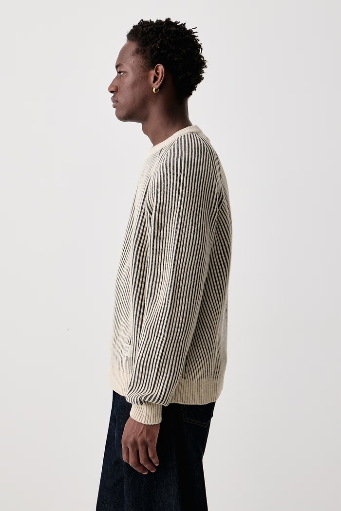 Sweter z wełną męski Maison Kitsuné MRMKJ12KT1217 szary