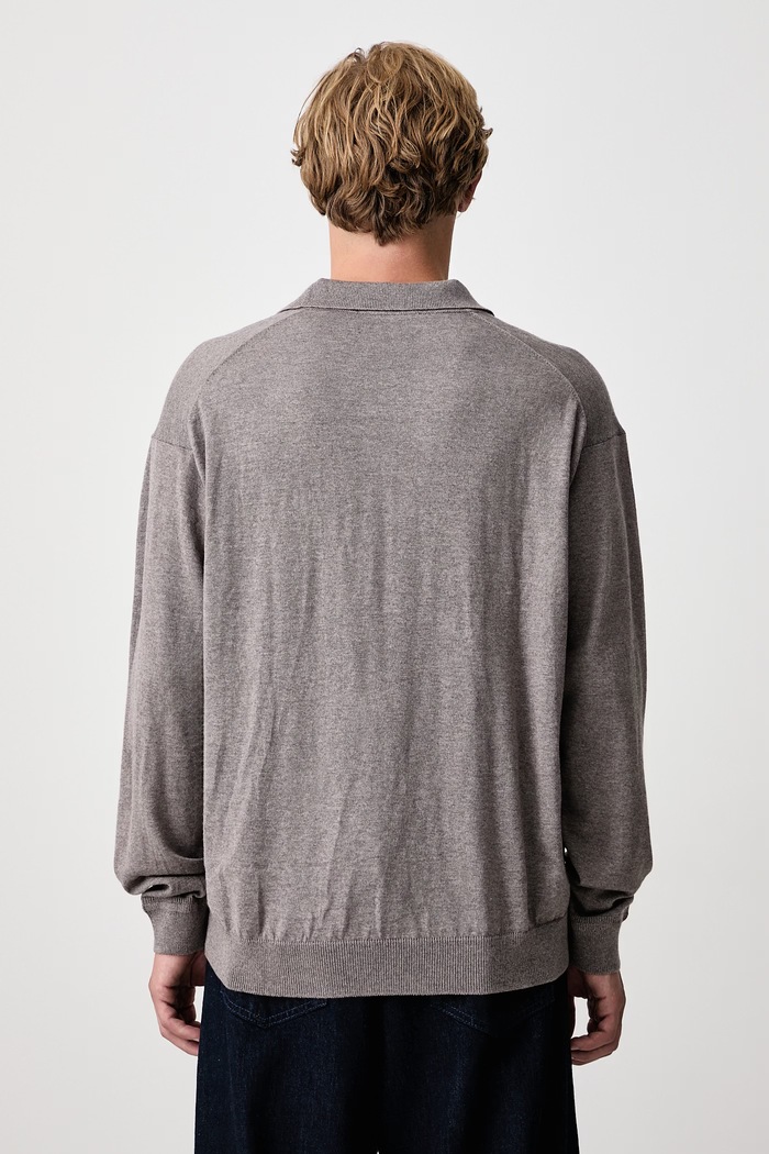 Odzież Maison Kitsuné Profile Fox sweter wełniany męski MRMKJ05KT1220 beżowy