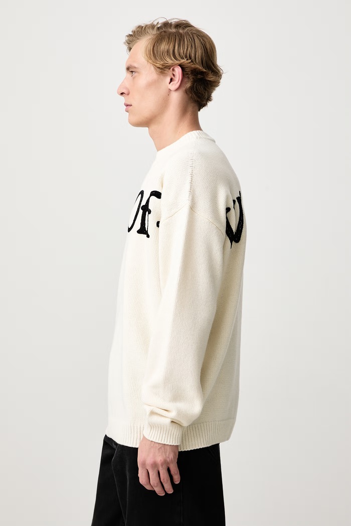 Bookish Shared pulover cu lână pentru bărbați Off-White 44MHE20QF26K001110 bej