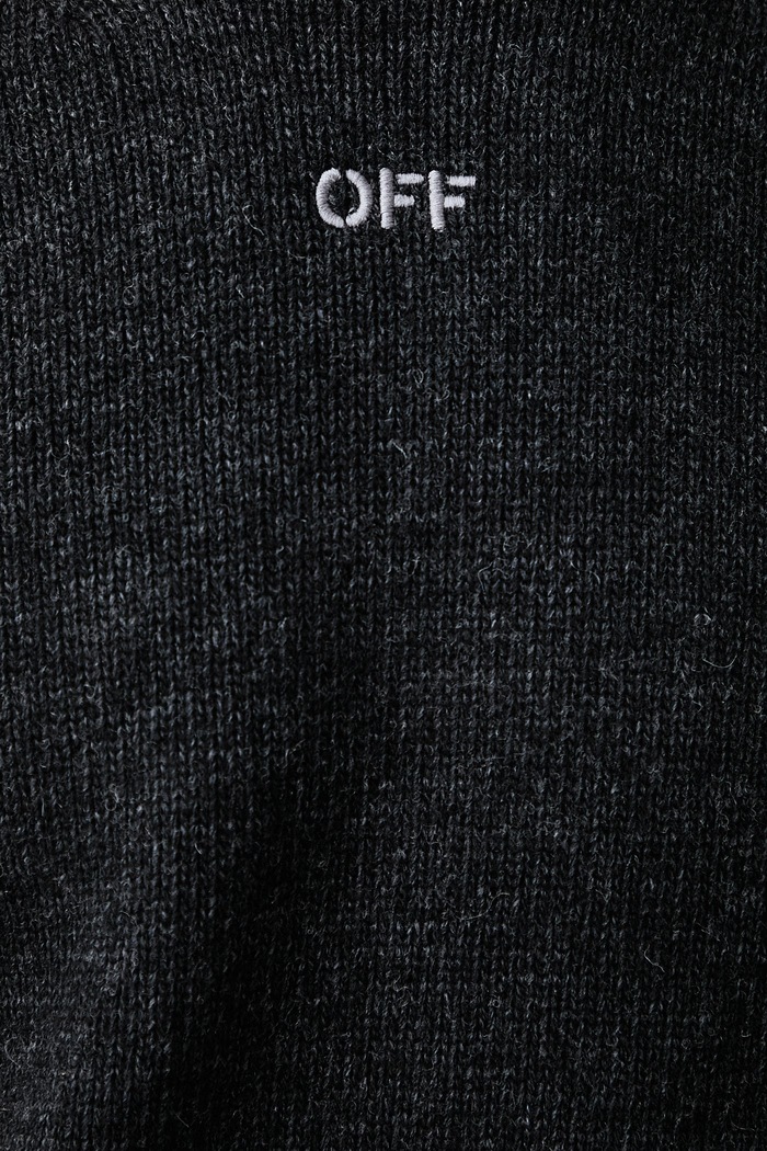 Off-White Diag Fuzzy pulover cu lână pentru bărbați 44MHE087F26K002010