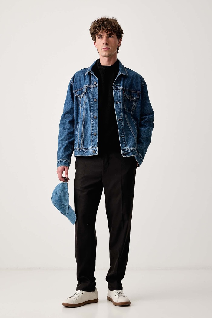 Karl Lagerfeld Jeans Maglione da uomo con misto lana B4M18063 nero AW26