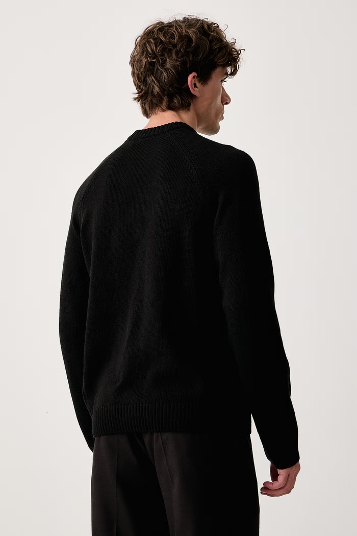 Abbigliamento Karl Lagerfeld Jeans Maglione da uomo con misto lana B4M18063 nero
