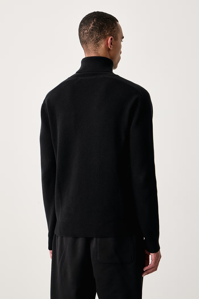 Oblečení Karl Lagerfeld Jeans Svetr pánský s bavlnou B4M18023 černá
