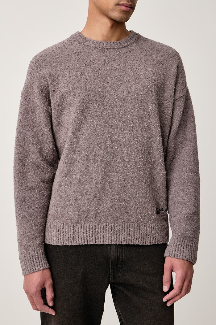 Svetr pánský s bavlnou Karl Lagerfeld Jeans B4M18018 šedá