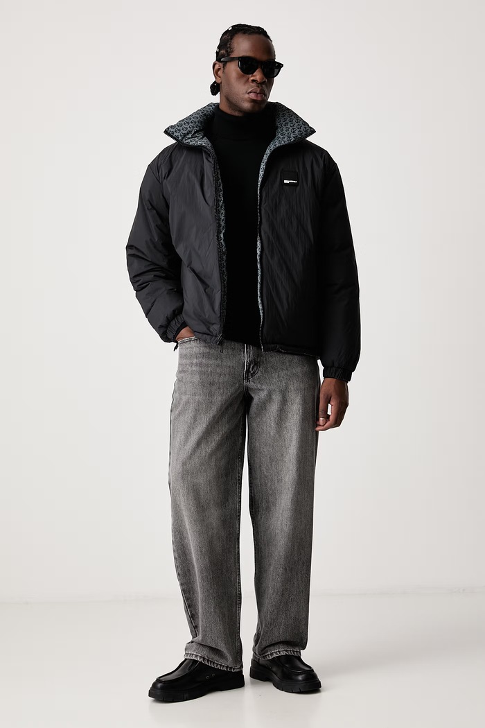 Karl Lagerfeld Jeans Golf męski bawełniany B3M18001 czarny AW26
