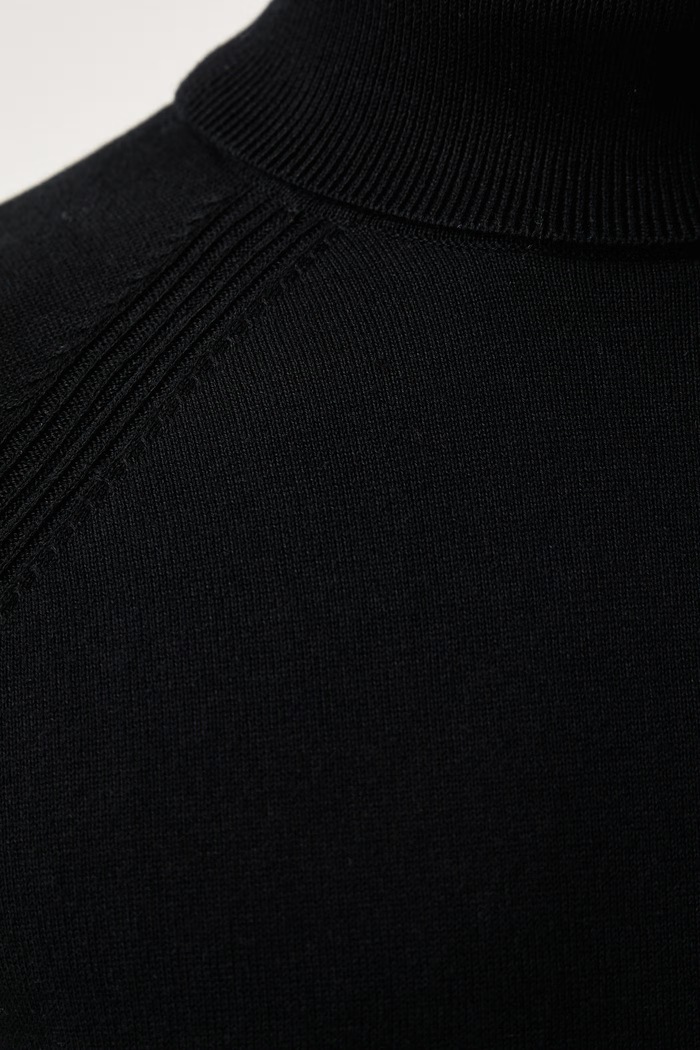Golf męski bawełniany Karl Lagerfeld Jeans czarny B3M18001