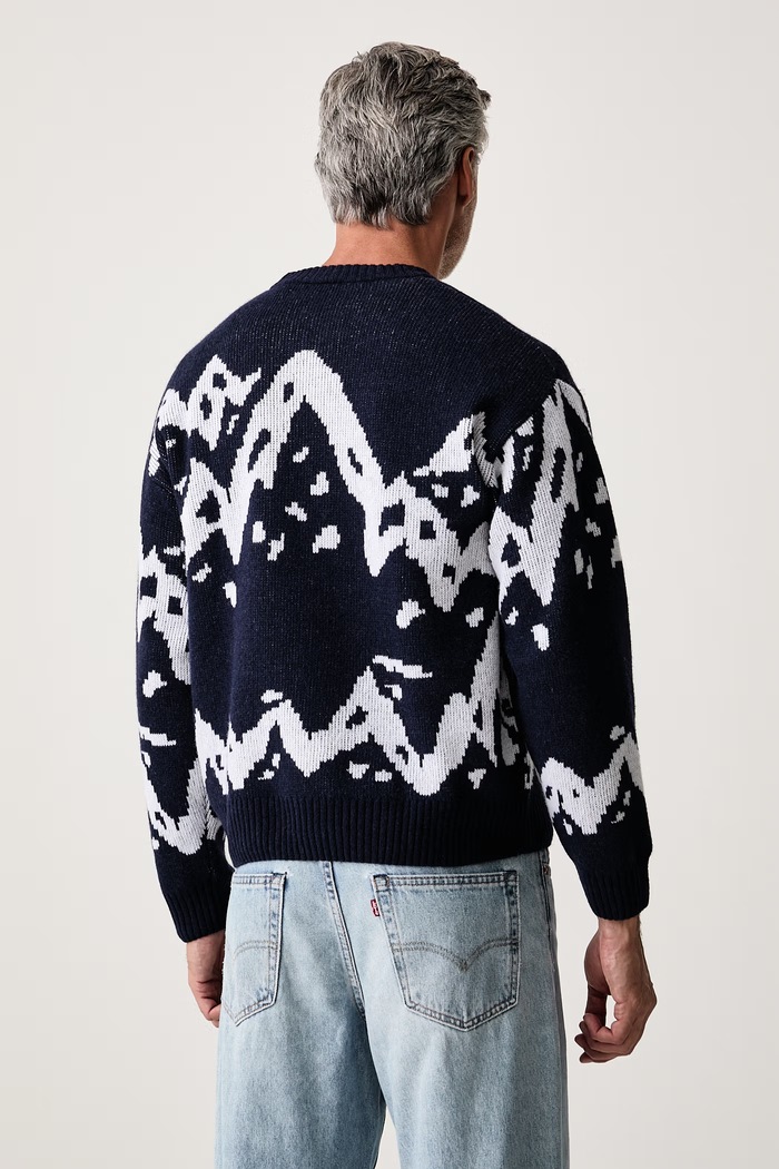 Odzież Lacoste Sweter męski z wełną AH9909 granatowy
