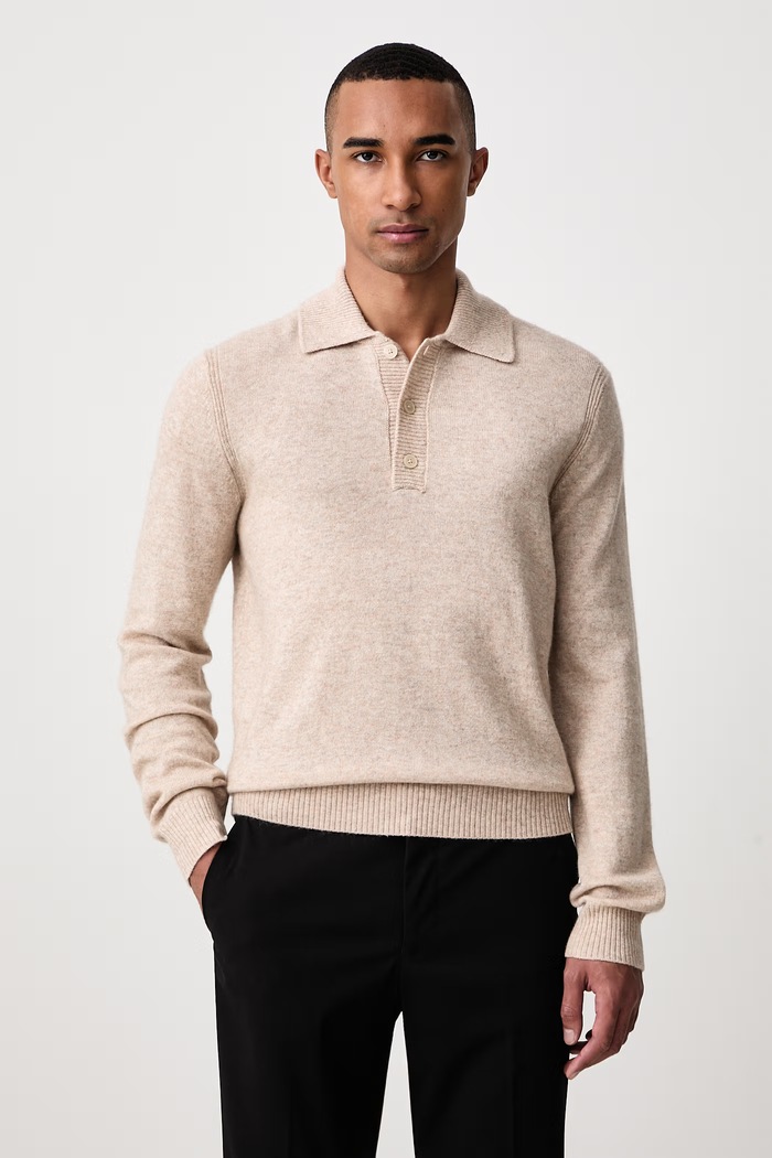 Baldessarini Sweter męski wełniany beżowy B4.50057.5259