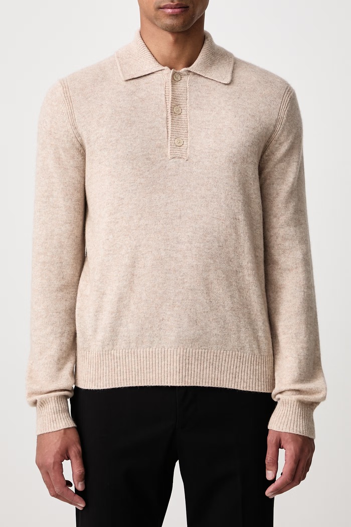 Sweter męski wełniany Baldessarini B4.50057.5259 beżowy
