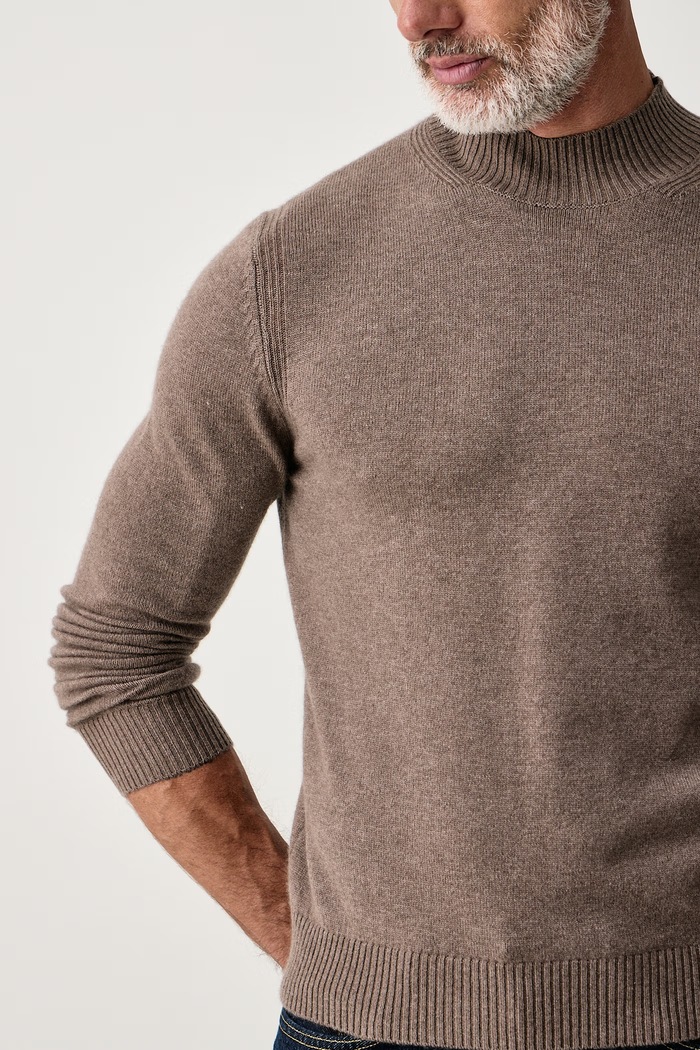 Sweter męski wełniany Baldessarini B4.30130.5259 brązowy