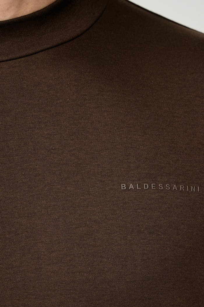 Longsleeve męski bawełniany Baldessarini brązowy B4.20105.5190